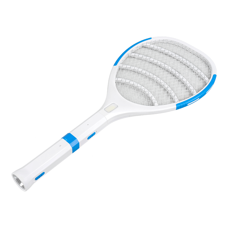 FF-808 拆卸带 LED 灯的手电筒 铅酸电池 400mAh 家用电动蚊拍