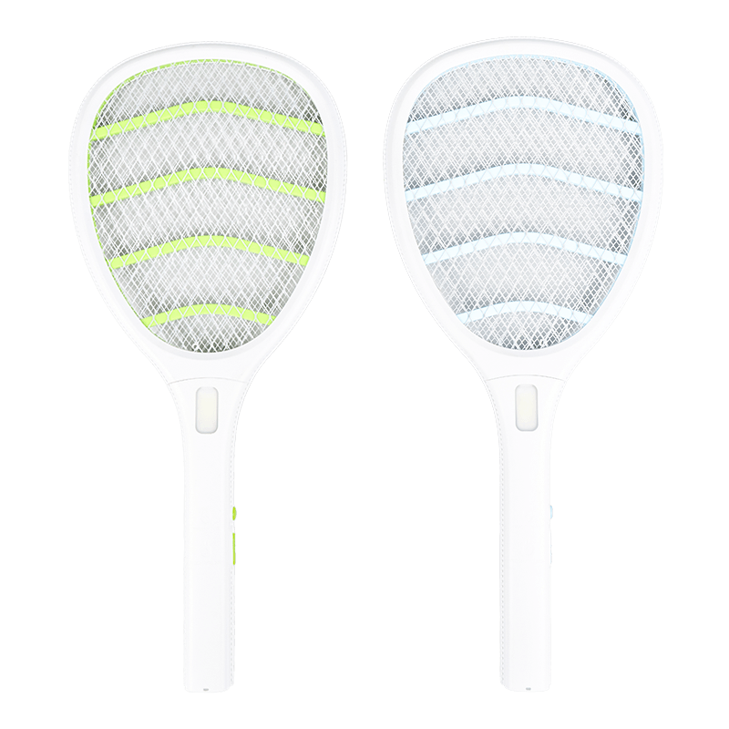 FF-987A 400mAh 双色八字形线铅酸电池电动蚊拍带灯