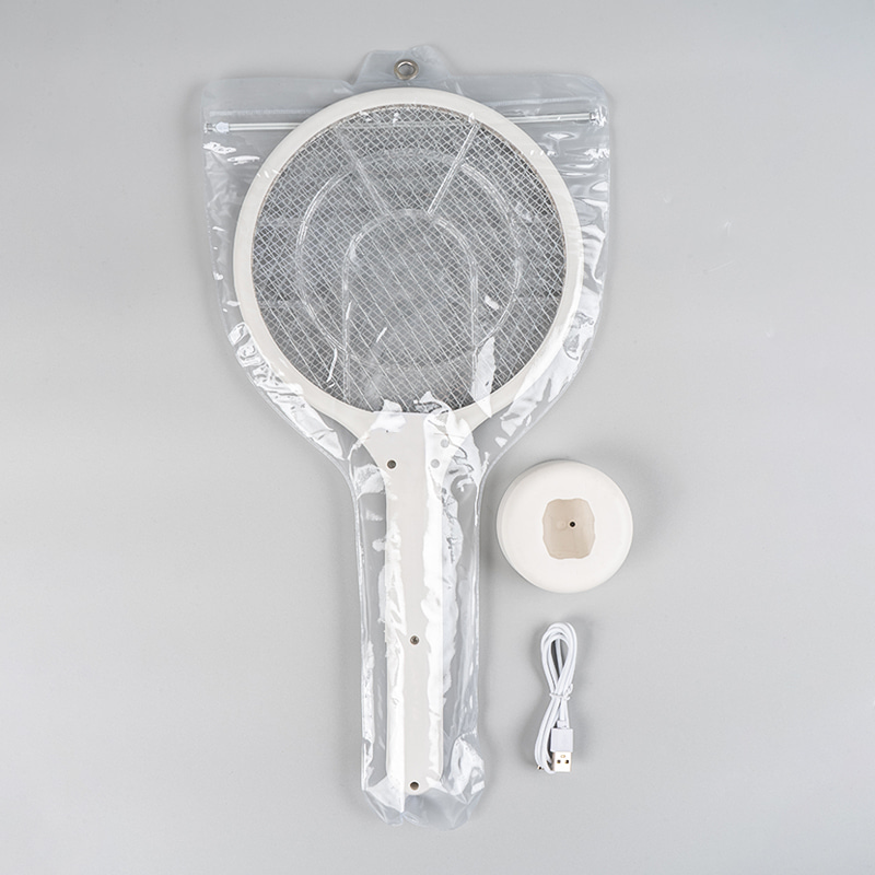 FF-671 250mAh 铅酸电池锈迹图案电动蚊拍带底座