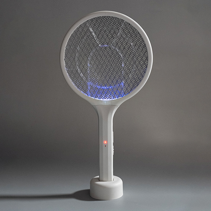 FF-671 250mAh 铅酸电池锈迹图案电动蚊拍带底座