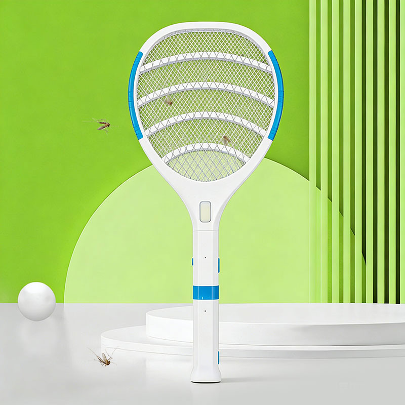 FF-808 拆卸带 LED 灯的手电筒 铅酸电池 400mAh 家用电动蚊拍